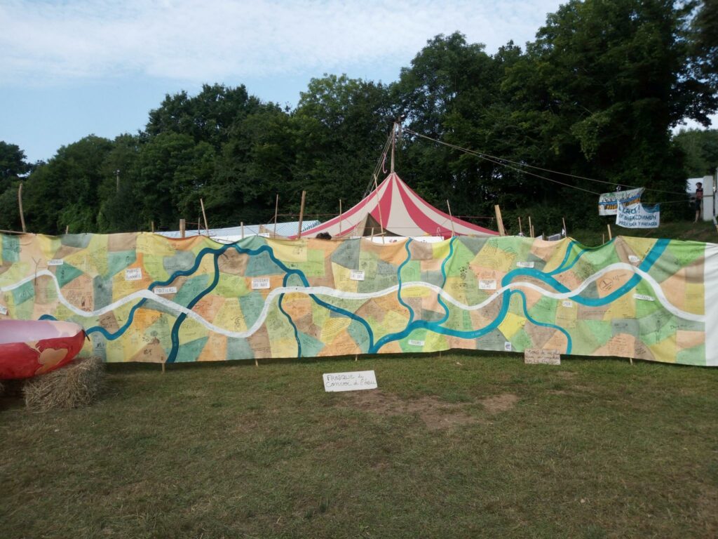 La fresque de l'eau - traces du convoit de l'eau